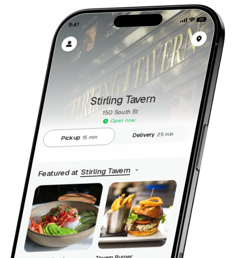 Stirling Tavern app preview