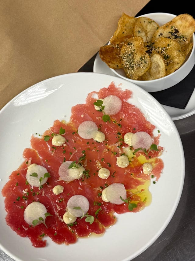 Tuna Carpaccio.