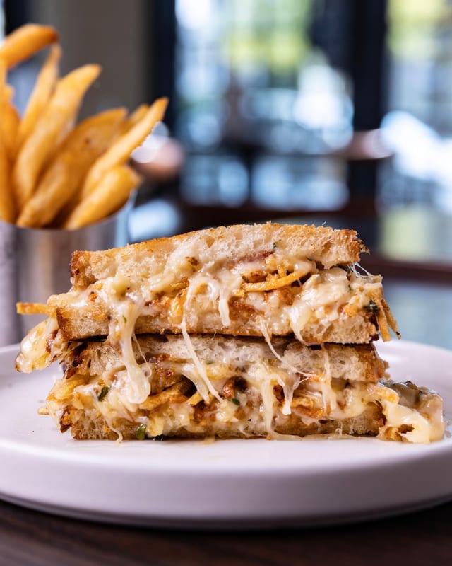 Truffle Parmesan Fry Grilled Cheese.