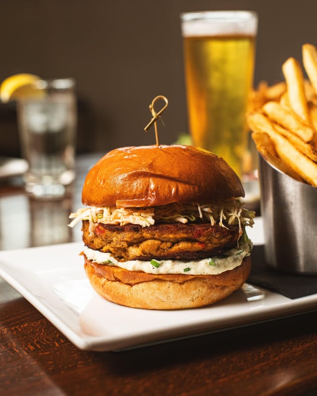 Crab Cake Sandwich.